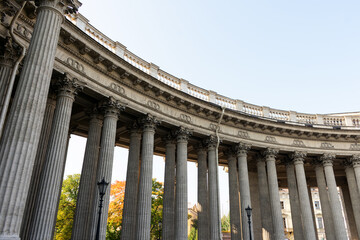 Naklejka premium Colonnade of the Kazan Cathedral, cathedral of Russian Orthodox Church on Nevsky prospect, Saint-Petersburg, Russia