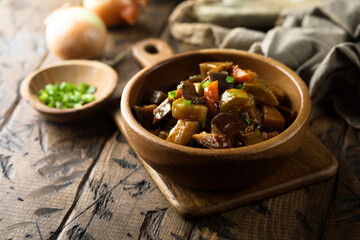 Traditional homemade Asian vegetable ragout