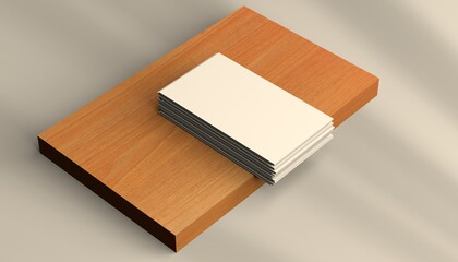 Unique and abstract business card mockup