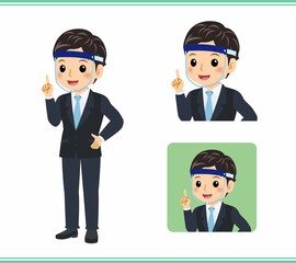 Young rookie businessman