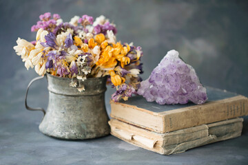 flowers and vintage concept