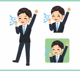 Young rookie businessman