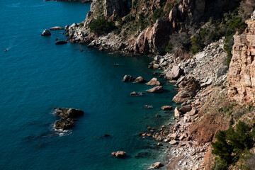 Obraz premium view of the coast of the sea