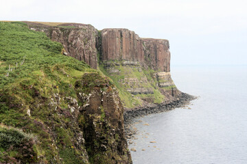 A view of the Isle of Skye on a misty day