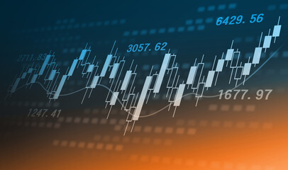 株式イメージ、文字なし