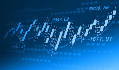 株式イメージ、文字なし