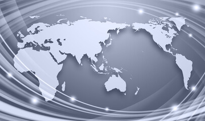 グローバルネットワーク、アジア中心 © Tr3