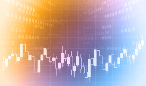 株取引や為替取引の背景、明るい色