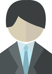 シンプルな黒い男性のアイコン