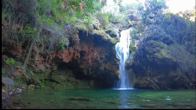 cascada de puente palo en el municipio de Marbella