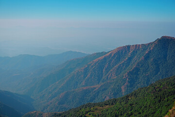 view from the mountain of mussoorie