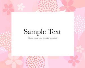 桜のフレームデザイン素材