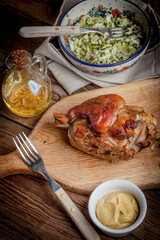 Roast pork knuckle.
