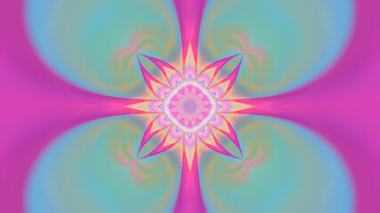 Abstract pastel background with pink shapes.