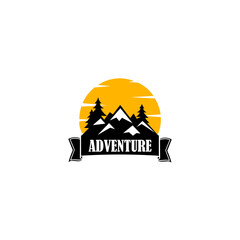 Travel logo. Adventure logo. for greeting cards, posters and t-shirts printing.