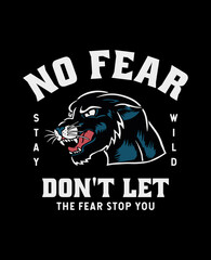 Vector panther illustration. Graphic for t-shirt, and other uses. © cddesign.co