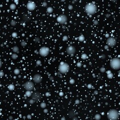 Heavy Snowfall, Falling Snowflakes