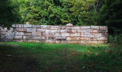 Ruins of the Roman city of Butrinti, in