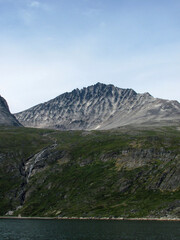 Paisajes del sur de Groenlandia en verano