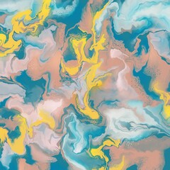 Abstract multicolor turquoise, gold, blue, beige background, stone and marble texture. Print for silk scarf and T-shirt. Digital marble with a texture.