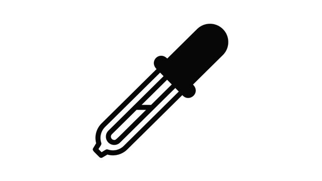 Pipette icon animation best object on white background
