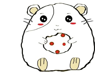 Affectionate and lonely hamster
