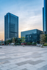 Zhuhai coastline scenery and Hengqin financial island