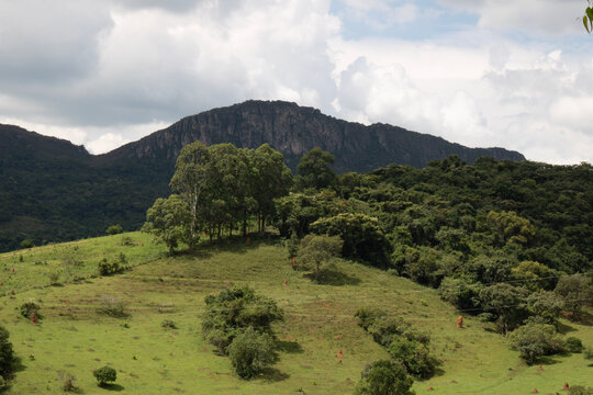 landscape with mountains