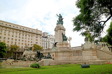 The Monument to the Two Congresses on Congress Square in Buenos Aires, Argentina, South America