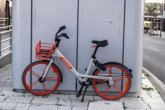Mobike rental bike in Hanover, Germany