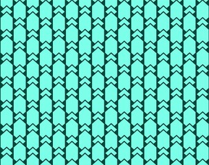 Geometric ornamental vector pattern. Seamless design texture. Repeating linear texture for wallpaper, packaging, banner, invitation, business card, fabric print. Light Green vector layout.