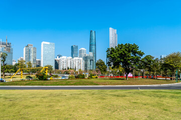 Fototapeta na wymiar Guangzhou City Scenery and Modern Architecture Landscape