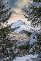Alps in Switzerland during winter