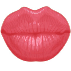 Female lips kiss