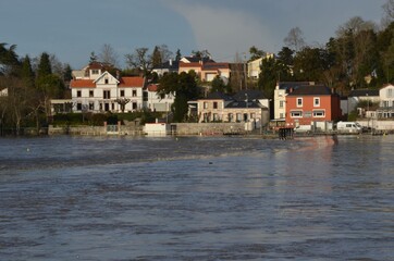 Vertou en hautes eaux. Loire-Atlantique. France