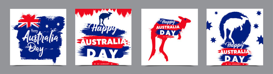 Vector illustration of a beautiful background for Happy Australia day.