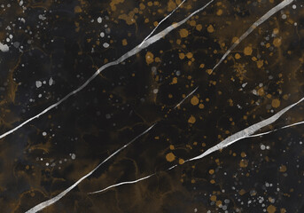 Lovely trendy rich black white marble stone. Textured digital art. Print for packaging, invitations, stationery, textiles, postcards, brand, social networks media design