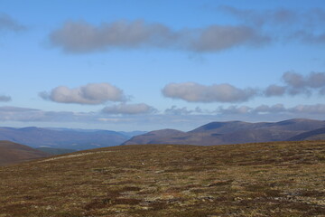 Scotland landscape in the summer