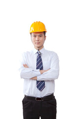 Wearing a helmet Engineer