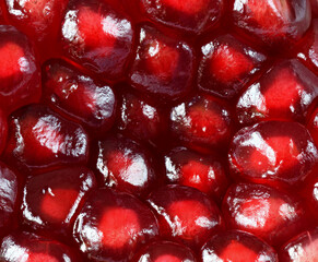 pomegranate grain close-up