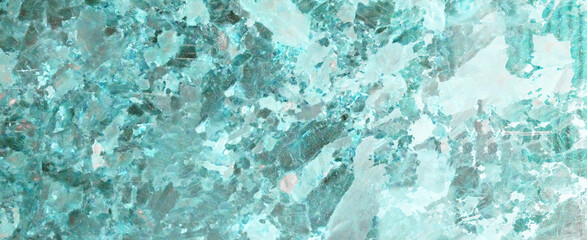 Marbled background banner panorama - High resolution abstract white aquamarine turquoise Carrara marble granite polished natural stone texture