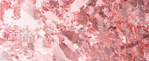 Marbled background banner panorama - High resolution abstract white red Carrara marble granite polished natural stone texture