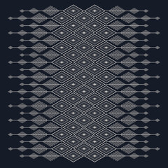 geometric folklore ornament pattern. tribal ethnic and motifs texture striped. retro embroidery style. design for background, wallpaper, decor, clothing, cover, curtain. vector illustration.