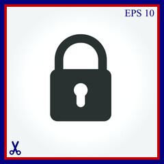Lock vector icon