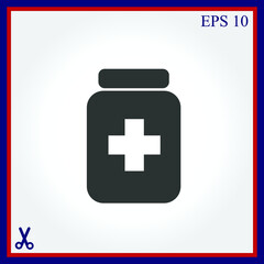 Obraz premium Medicine bottle icon