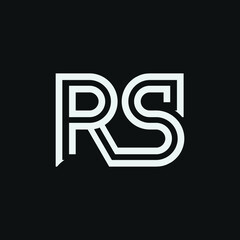 RS Initial logo. monogram logo vector illustration