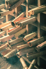 Magic scribe library full of old scrolls