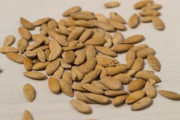 hybrid melon seeds on white space