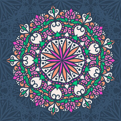 Mandala, Vector Mandala, floral mandala, flower mandala, oriental mandala, coloring mandala. Oriental pattern, vector illustration. Islam, Arabic, Indian, turkish, pakistan, chinese, ottoman motifs