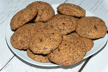 Galletas de chocolate hechas en casa.